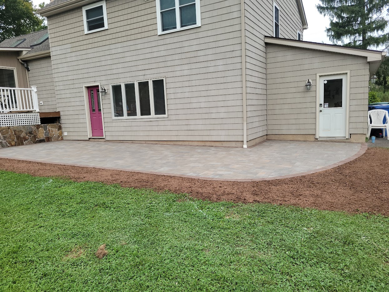 Back patio off the kitchen door
