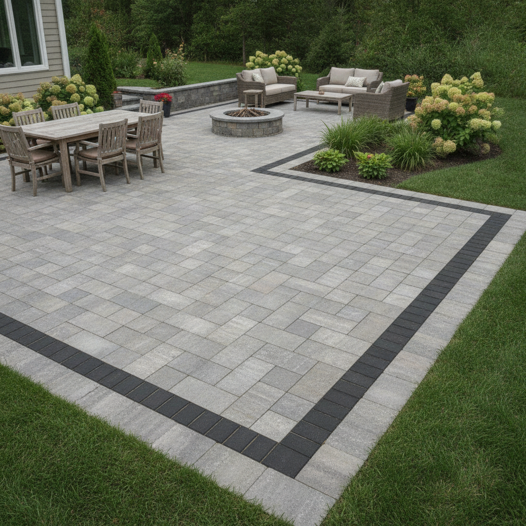 Large entertaining patio